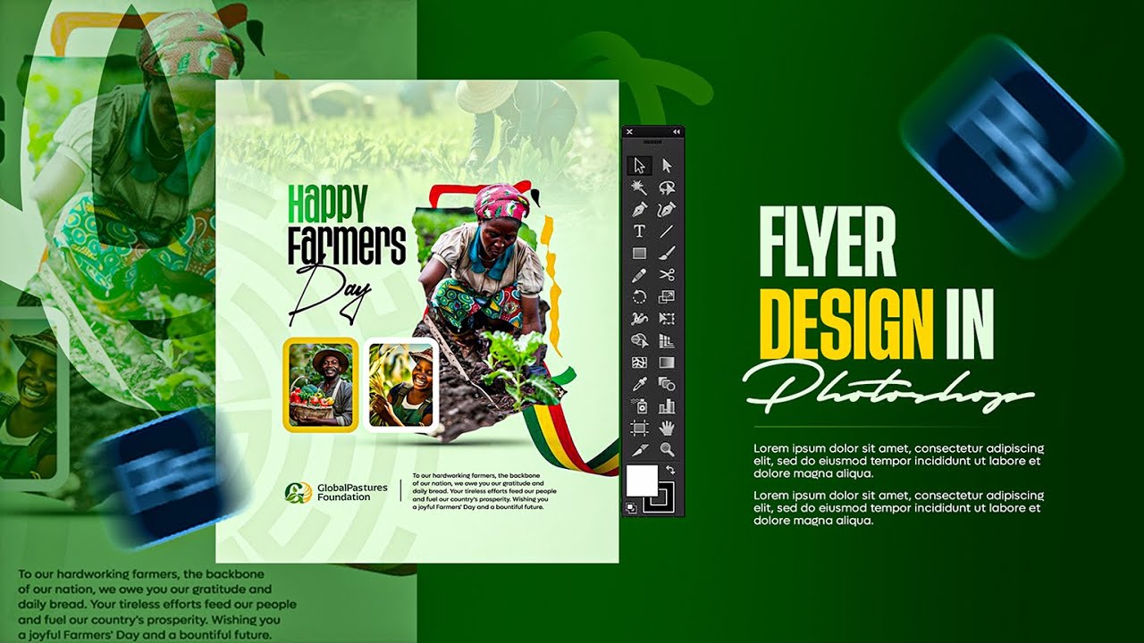 Agric Farming Flyer Design Tutorial in Photoshop (For Beginners)