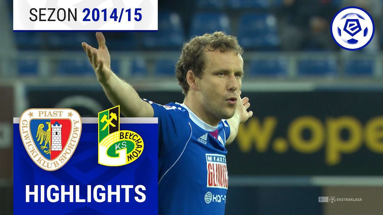 Piast Gliwice - GKS Bełchatów 6:3 | SKRÓT | Ekstraklasa 2014/15 | 33. Kolejka