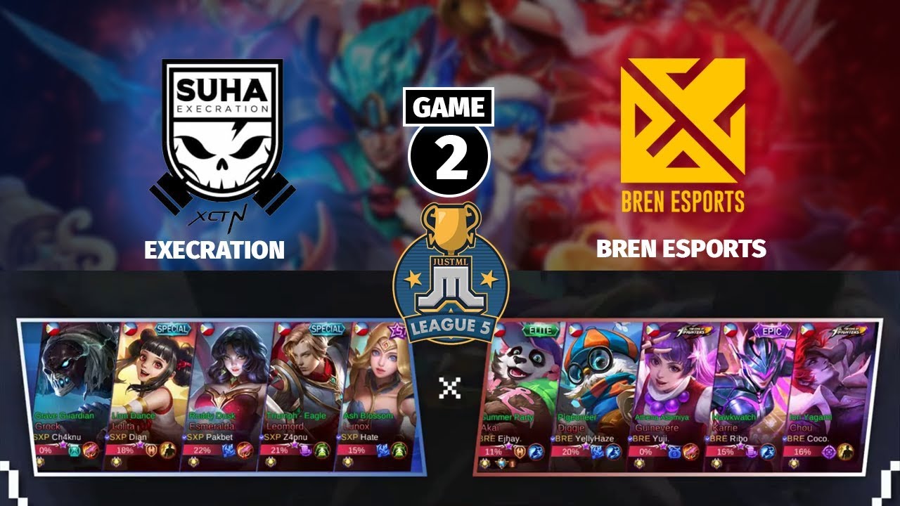 BREN vs EXECRATION | Playoffs Game 2 | JustML League 5 |  Mobile Legends Bang Bang