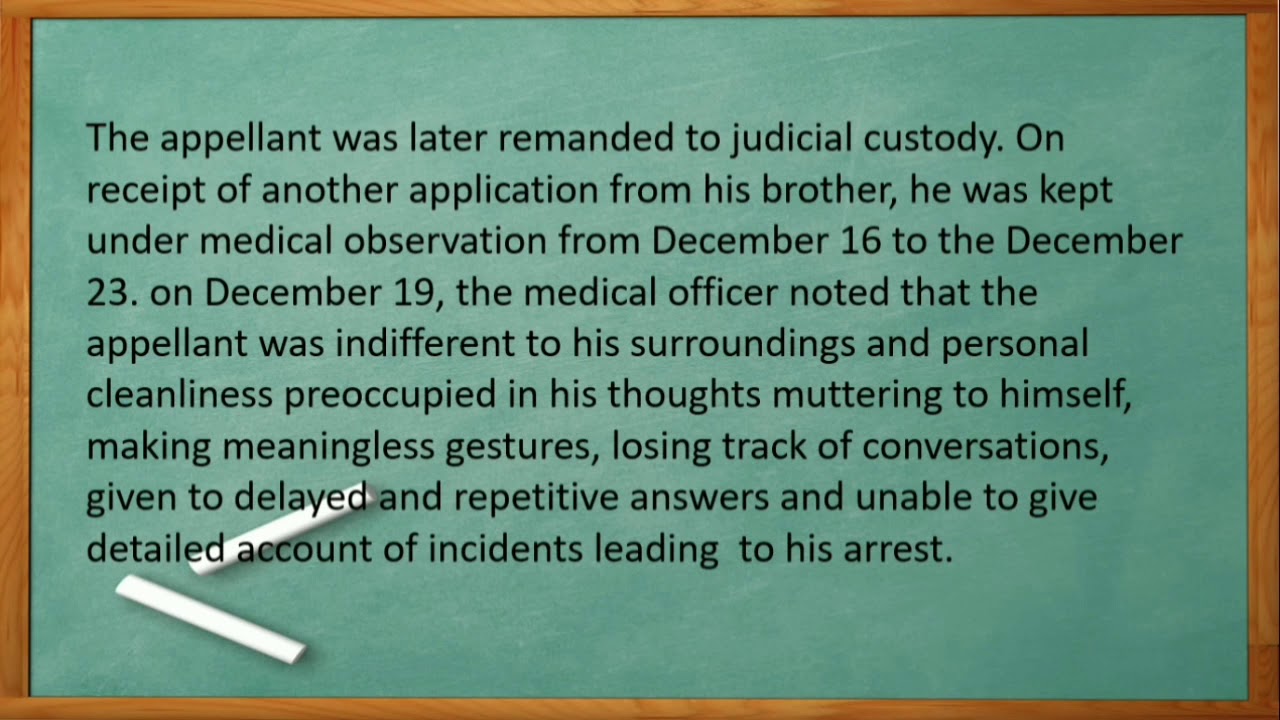 Case study of Sindhi Alias Raman Case