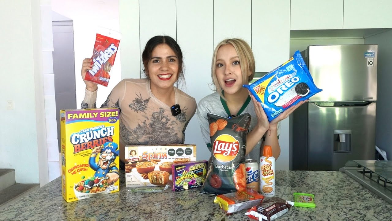 Probando dulces americanos