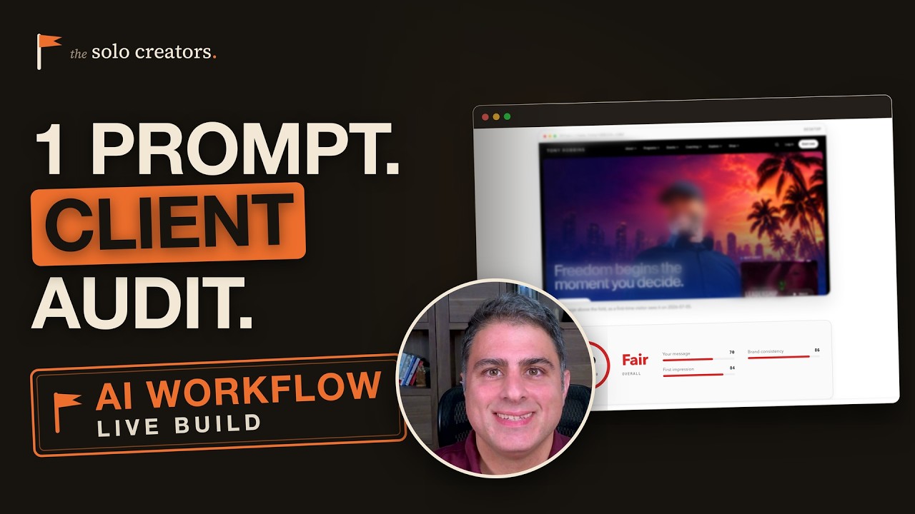 Audit Any Website in Minutes using AI and Hand a Client 3 Reports (Claude Live Build)