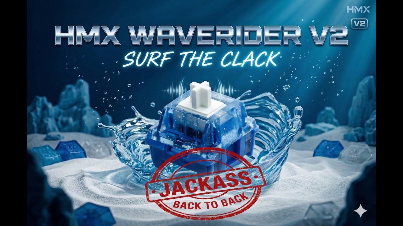 HMX Waverider V2 Tactile Switch | Neo65 Core Plus | Scuffed back to back
