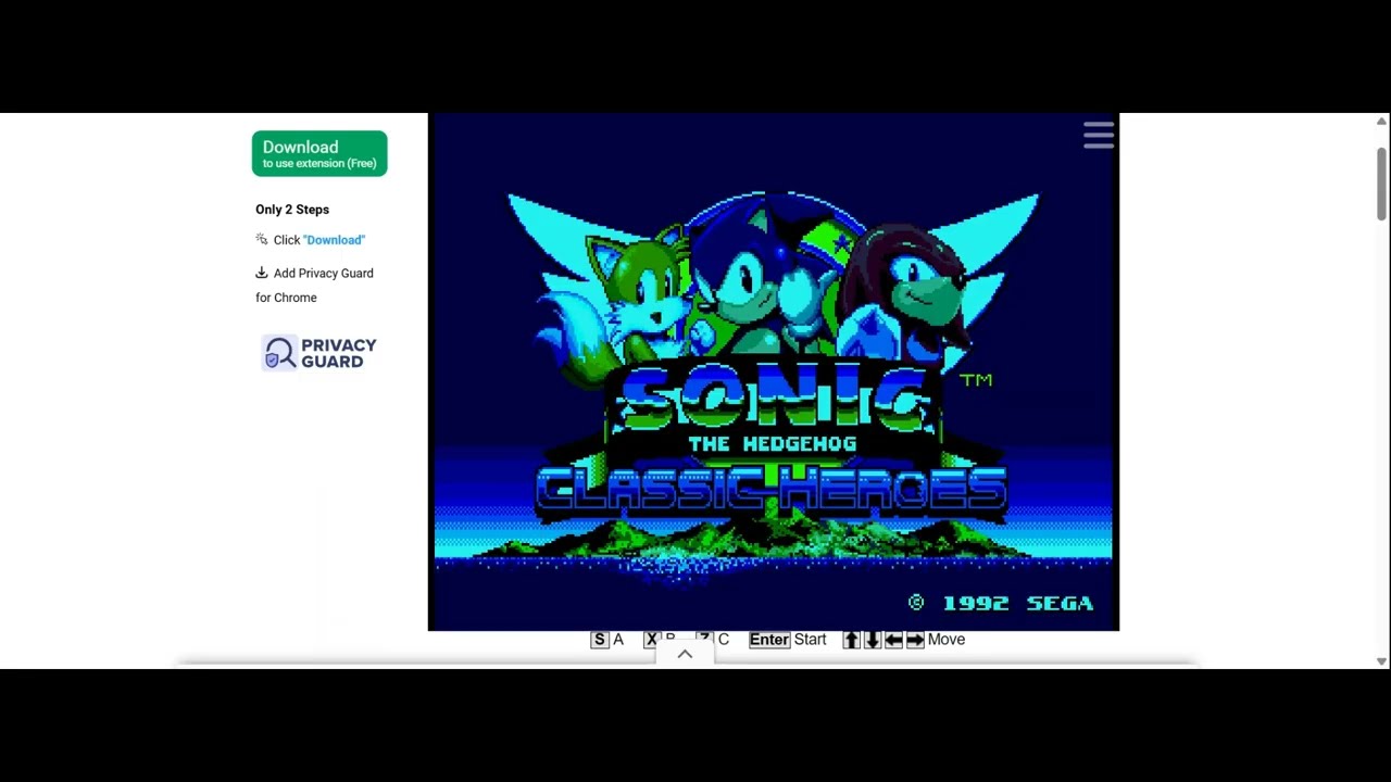 Classic Sonic Heroes (sorry for quality)