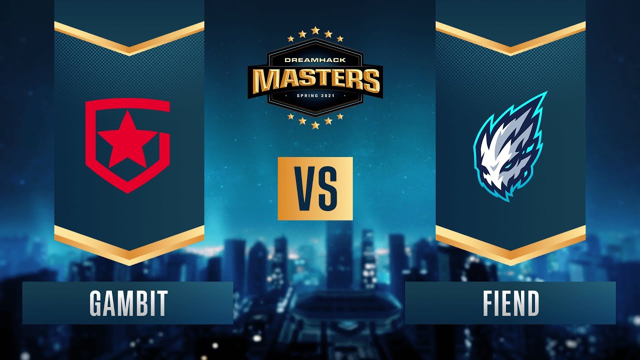 CS:GO - Gambit vs. Fiend [Dust2] Map 1 - DreamHack Masters Spring 2021- Group A