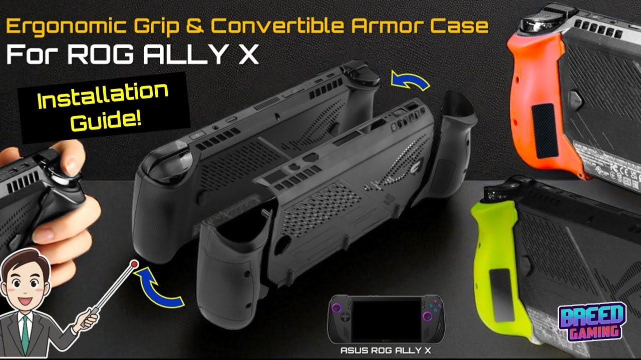 How to Install the Ergonomic Comfort Grips & Convertible Protective Case for ASUS ROG ALLY X