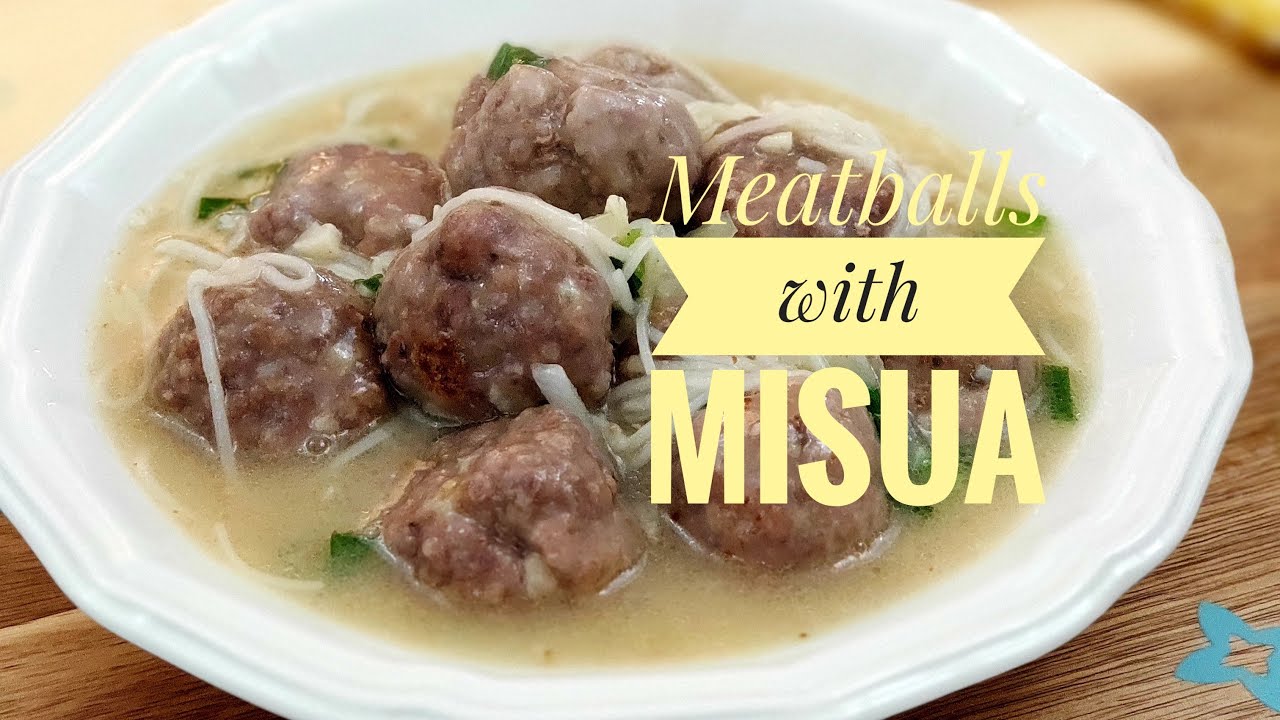 Meatballs with Misua | Almondigas