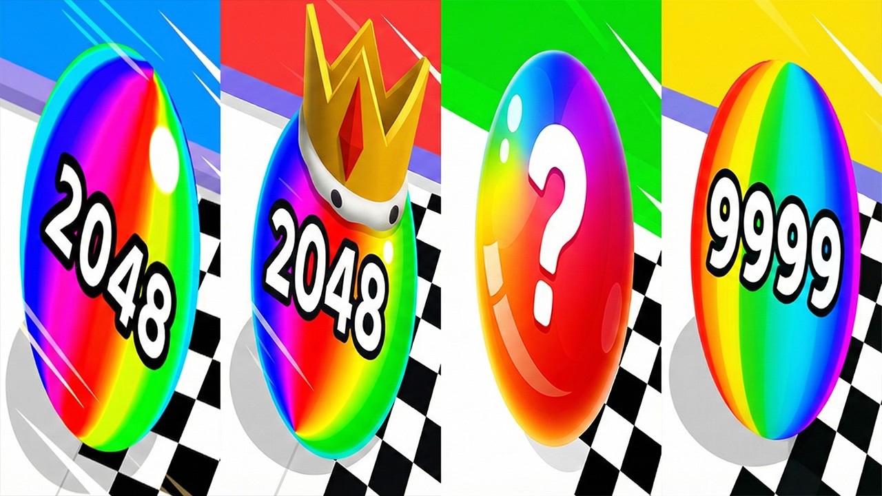 Ball Run 2048 VS Ball Merge 2048 VS Ball Master 2048 VS Numbers Ball Blend Challenge Gameplay Ep3