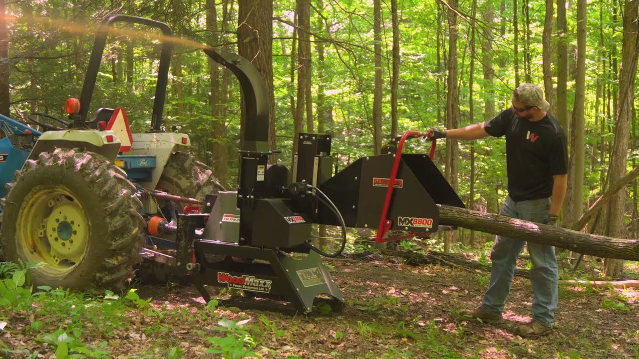 See why the Woodmaxx MX-8800 Outworks the Rest | Real Tractor Chipping Footage
