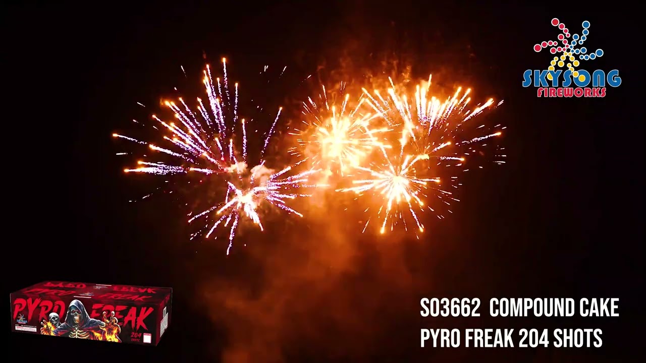 S03662 Compound Cake Pyro Freak 204 Shots