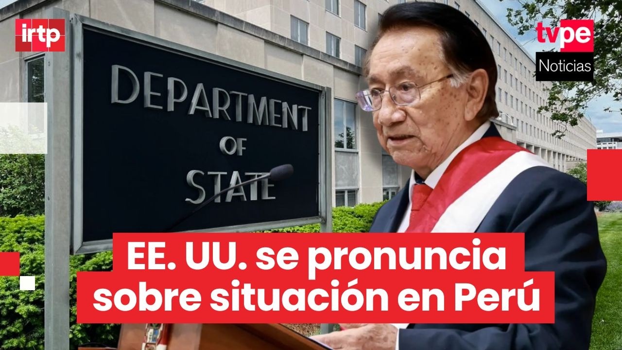 Estados Unidos se pronuncia tras designación de José María Balcázar como presidente interino