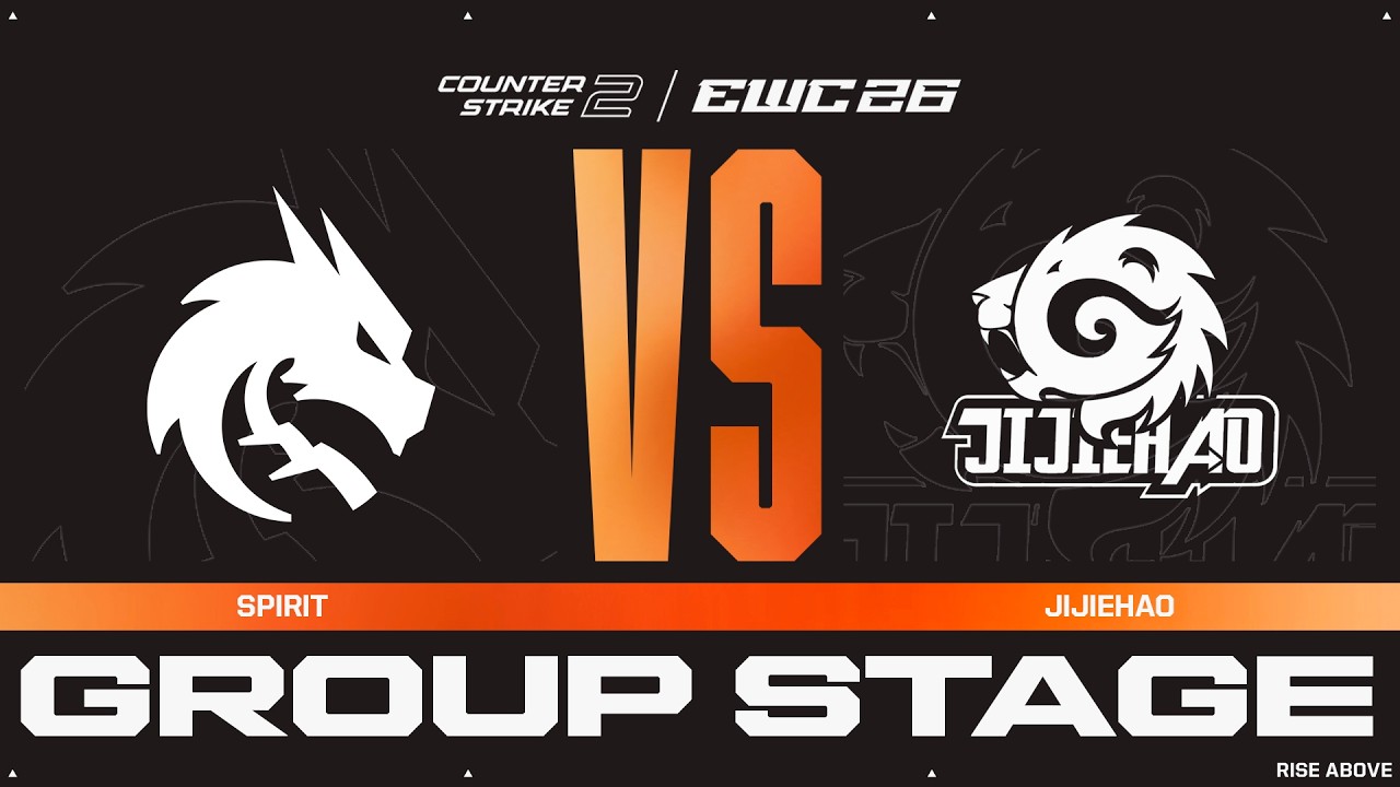 Spirit vs. JiJieHao | CS2 at EWC 26 - Group Stage - VOD