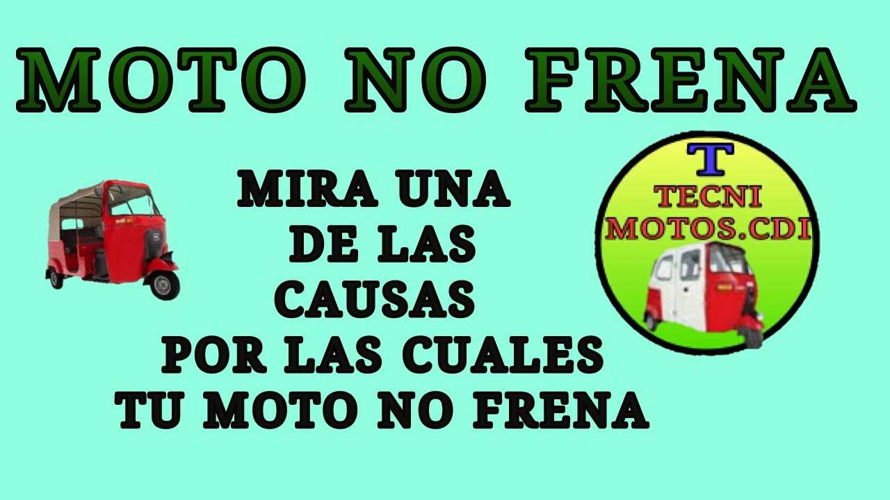 Por qu&eacute; MI MOTO NO FRENA. 😥Checa esto