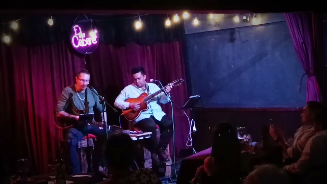 Poncho Villanueva y Matiss Ocampo. En El Cabaré Cuernavaca