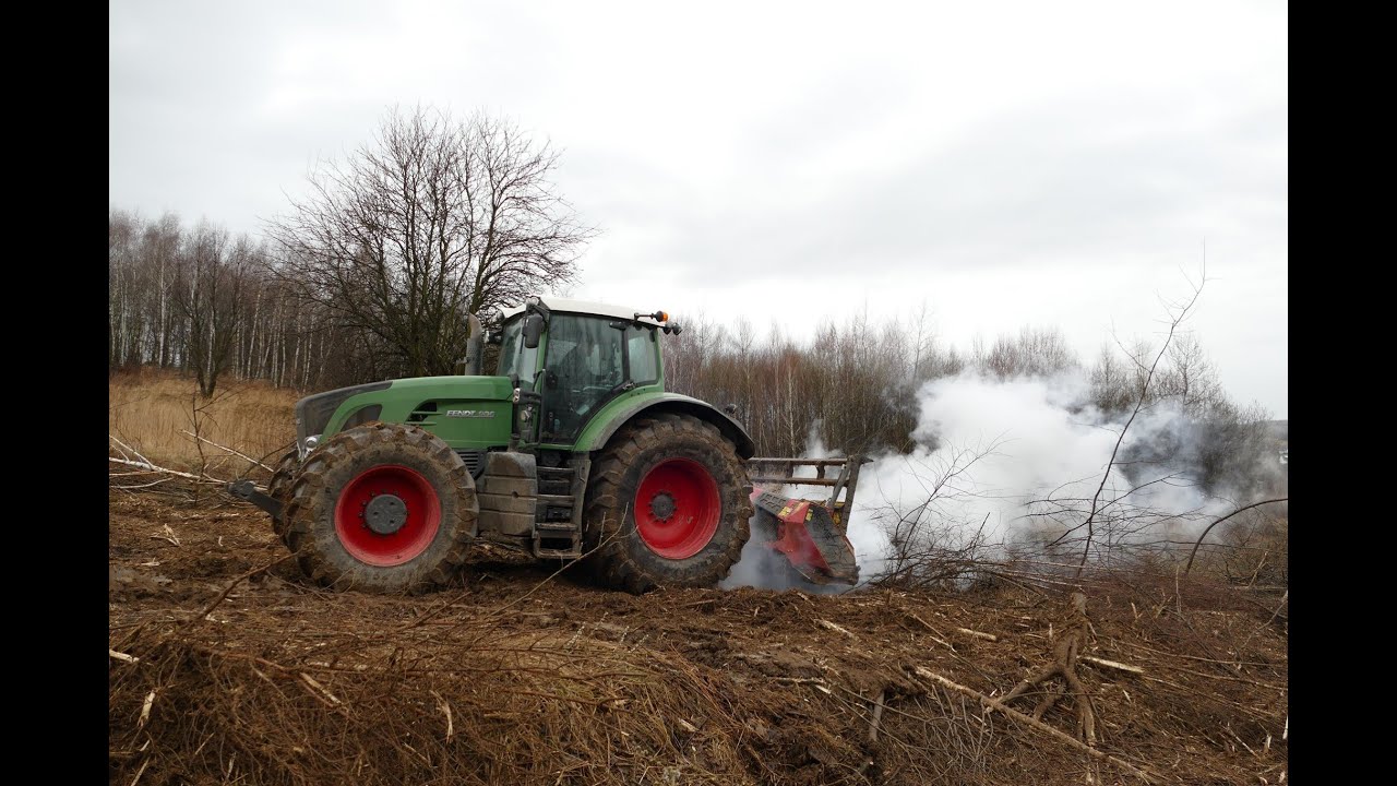 Karczowanie nieużytków oraz Aronii Z Firmą EKOmulcz ☆ Fendt 936 Vario ☆ Valtra T234D ☆