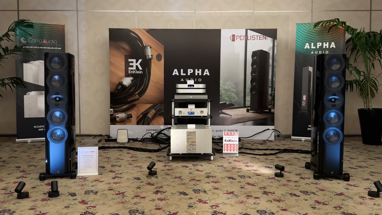 Vietnam High End Show 2024 - Alpha Audio x Công Audio - Perlisten S7T Limited & EnKlein Cables