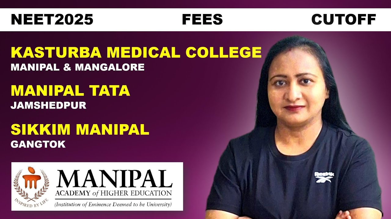 KMC Manipal vs Manipal Tata vs Sikkim |  MBBS Fees & NEET Cut Off | Lowest Fee |#mbbs #neet2025