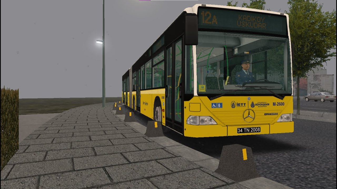 OMSİ2 Mercedes Benz Citaro G İle Beykoz V3 12A Üsküdar – Kadıköy Seferi ( Durak Anonslu )
