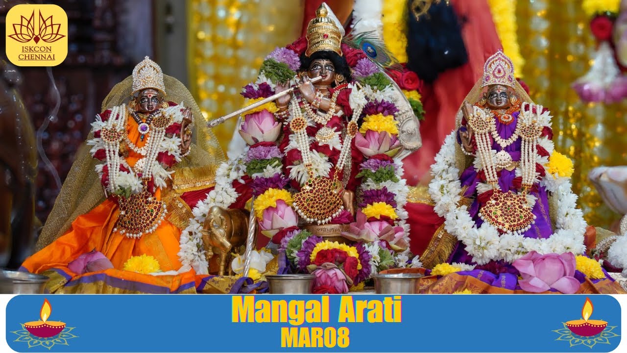 Mangal Arati | ISKCON Chennai | 08 Mar 2026