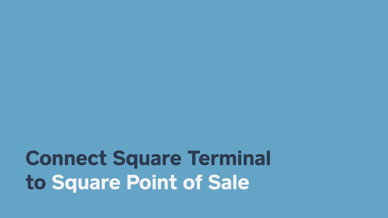 Подключите Square Terminal к Square Point of Sale