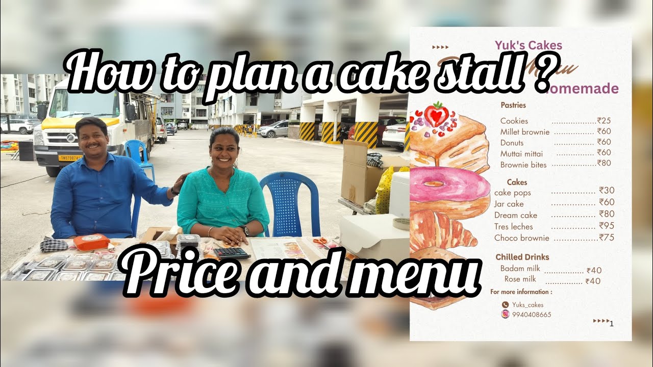 Plan a cake stall in Tamil | price details | dessert Menu | profit 