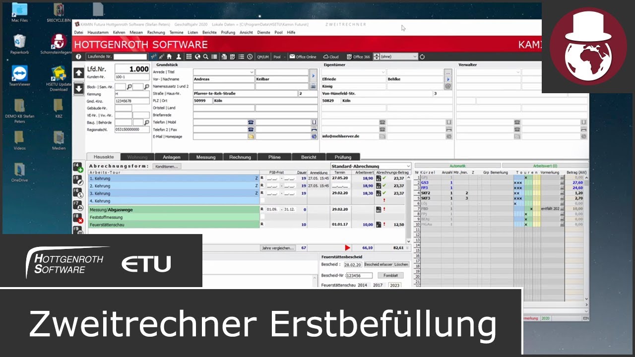 Zweitrechner Erstbefüllung - KAMIN Futura