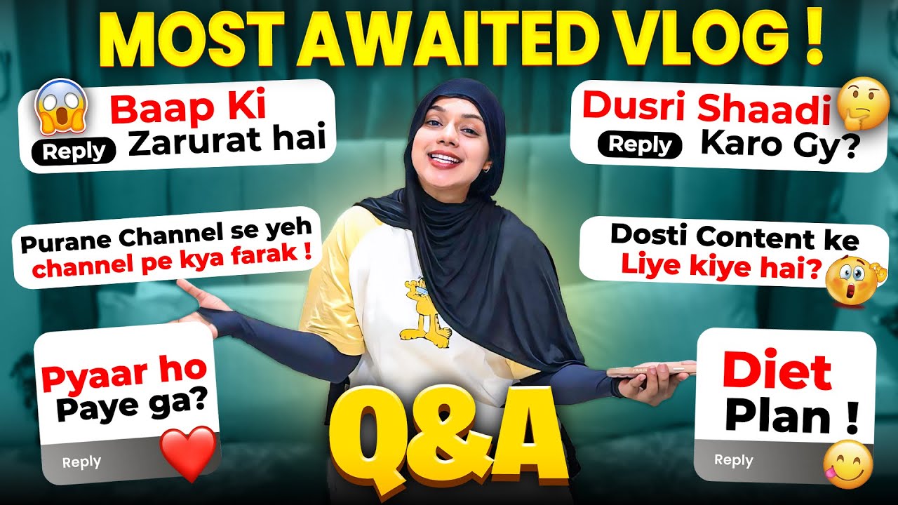 Question & Answer Vlog😊| Most Awaited😉| Nida Khan ✨
