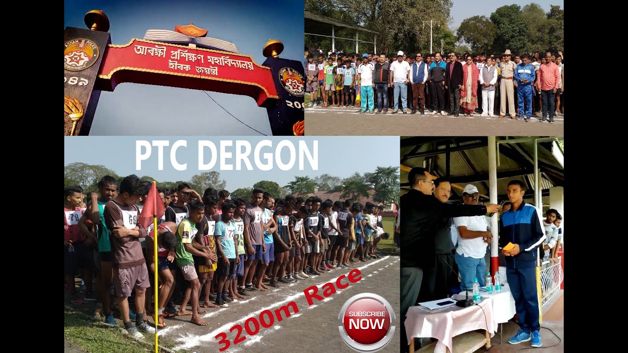 Dergaon Police training Centre 3200m Race Competition