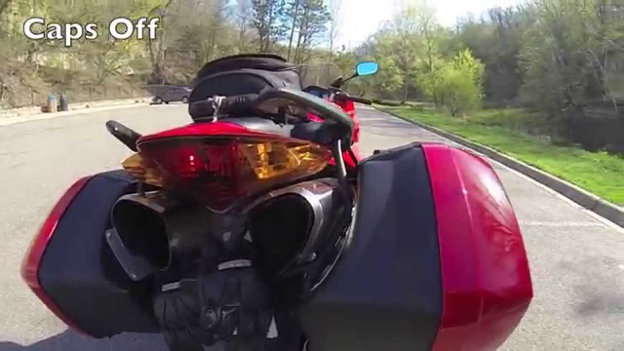 VFR800 Gutted Exhaust VS Caps