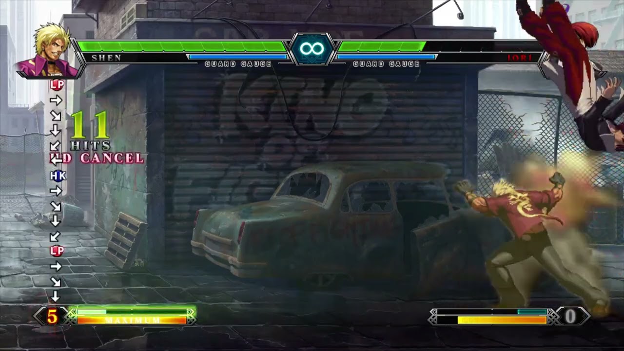 The King of Fighters XIII Shen combo 100 %