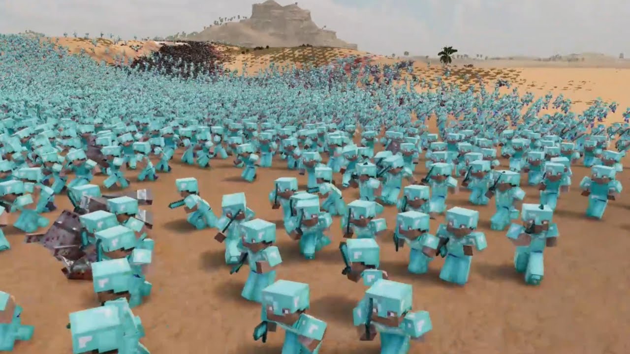 900000 Minecraft Steve vs 900000 Minecraft Inhabitants Ultimate Epic Battle Simulator 2 UEBS2