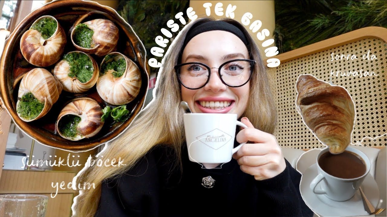 PARİS’TE TEK BAŞIMA🌷 | escargot deniyorum, eyfel🗼, dört yıl öncesi vs. şu an✌🏻😚✌🏻