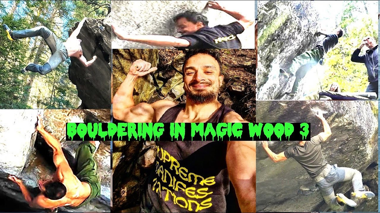 Magic Wood Bouldering Gainz 3 | Сэнды, неудачи и терпение, чтобы продолжать, скалолазание от 7C+ ...
