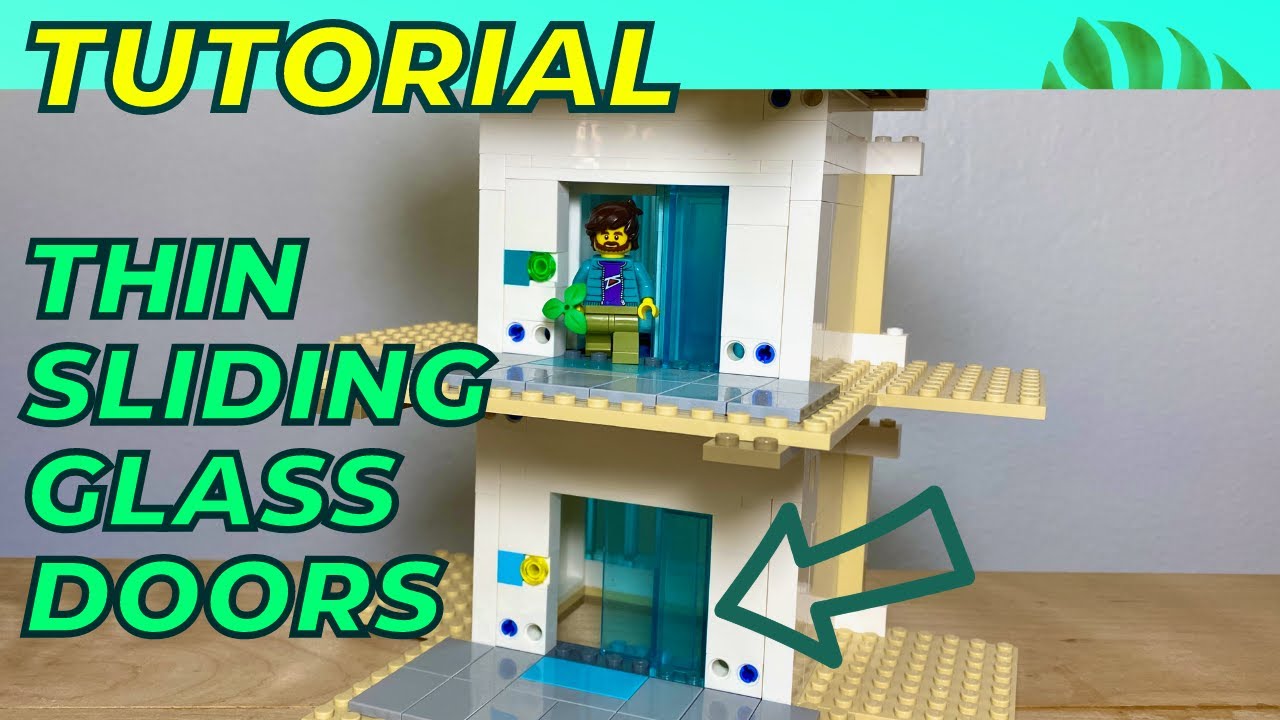 ⚙️ How you can make very slim sliding glass doors for your Lego elevator: TUTORIAL ⚙️