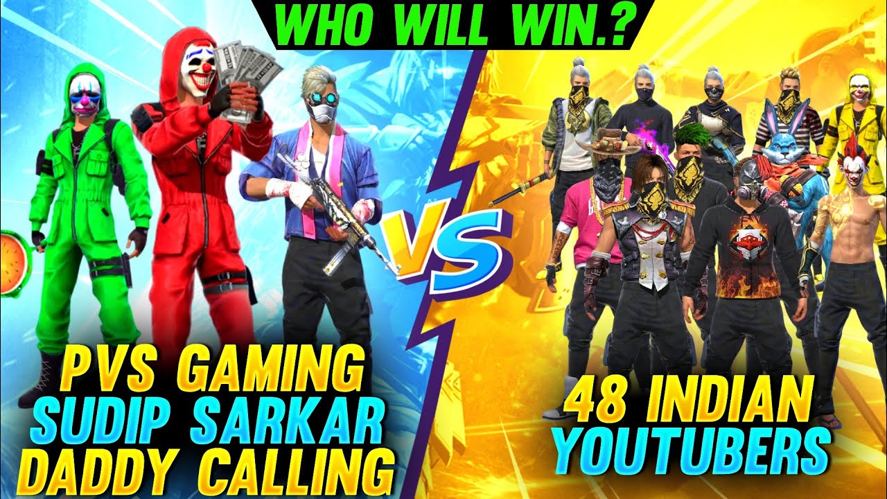 SUDIP SARKAR x PVS GAMING x DADDY CALLING Best Funny Pro Gameplay Lobby Tamil In tricks