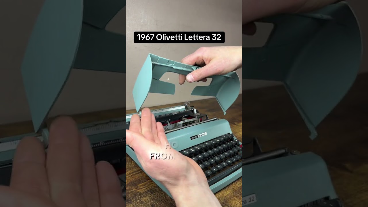 How to use all functions on a 1967 Olivetti Lettera 32 vintage portable typewriter