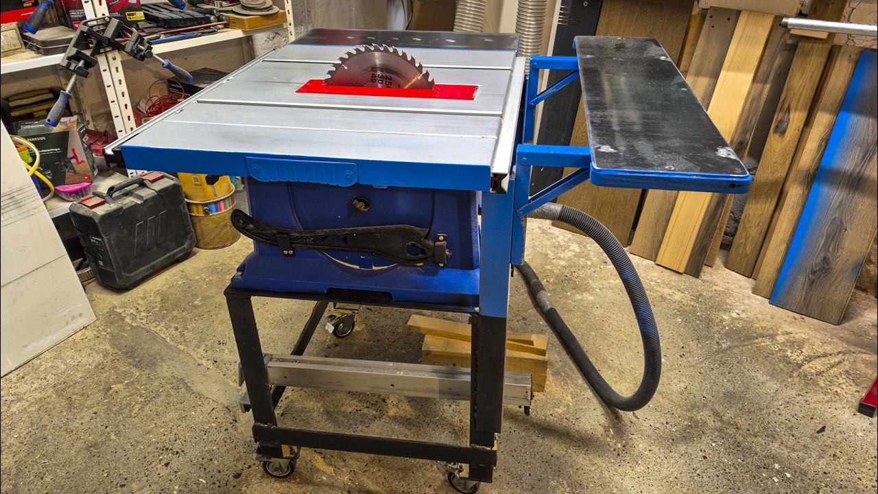 Upgrading the Folding Worktop on a Table Saw,Tischkreissägen-Upgrade