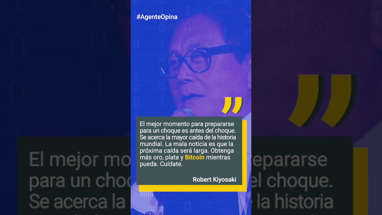 Robert Kiyosaki, autor de Padre rico Padre pobre indica invertir en BITCOIN #shorts #robertkiyosaki