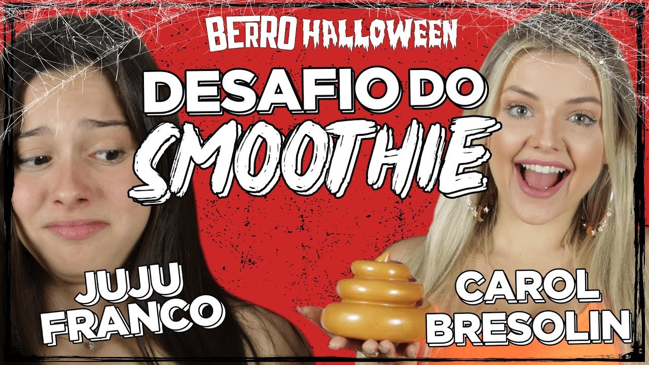 JUJU FRANCO e CAROL BRESOLIN passam MUITA VERGONHA no DESAFIO DO SMOOTHIE ESPECIAL HALLOWEEN