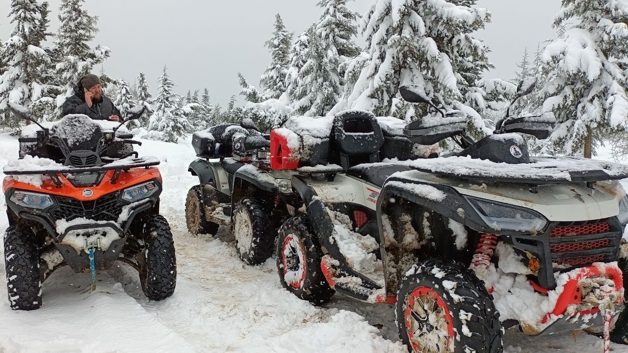 SEGWAY,CF MOTOR -50 CM KARDA ATV LERİN SINAVI.
