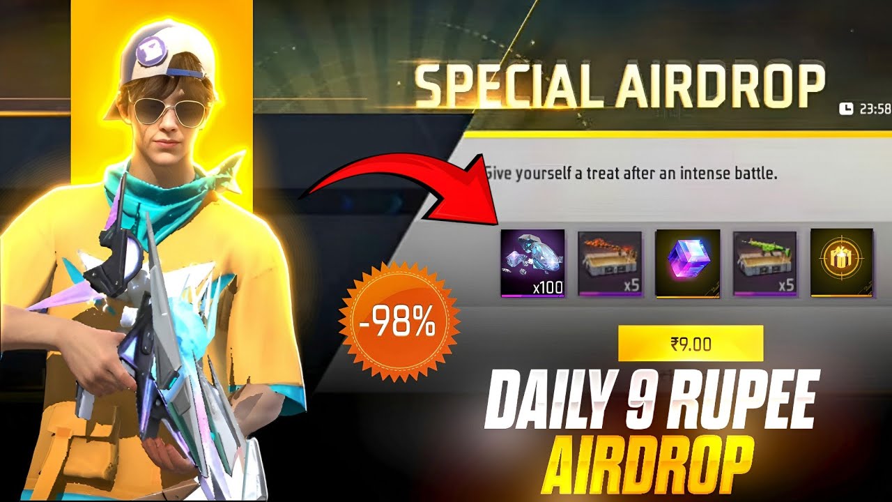 I Tried Most Viral Trick Of Free Fire 😲 Get 9 RS Airdrop Every Day  🤩 Nalla Free Fire