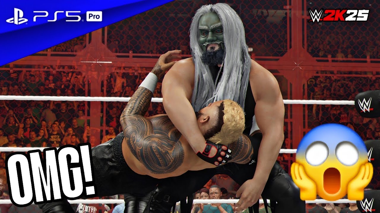 WWE 2K25 - Uncle Howdy vs. Solo Sikoa - HIAC Match at Hell in a Cell 2026 | PS5 Pro [4K60 HDR ]
