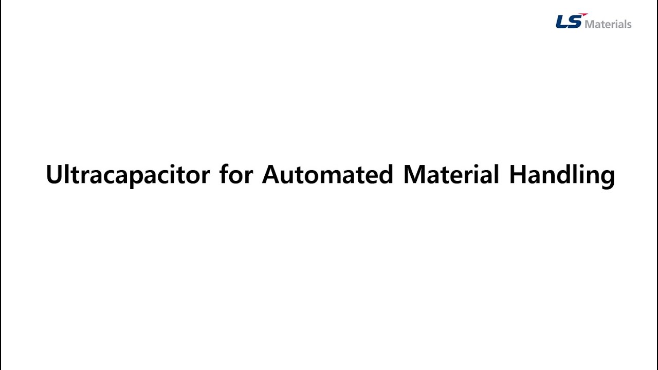 Ultracap for AGV