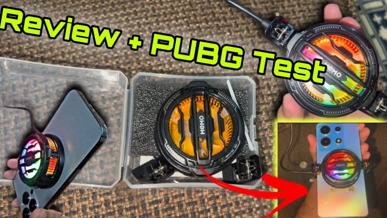 Memo CX 07 Full Review 🔥 | PUBG Test ❤️ | Best Cooling Fan 2025 ❄️ | Budget Cooling Fan ⚡️