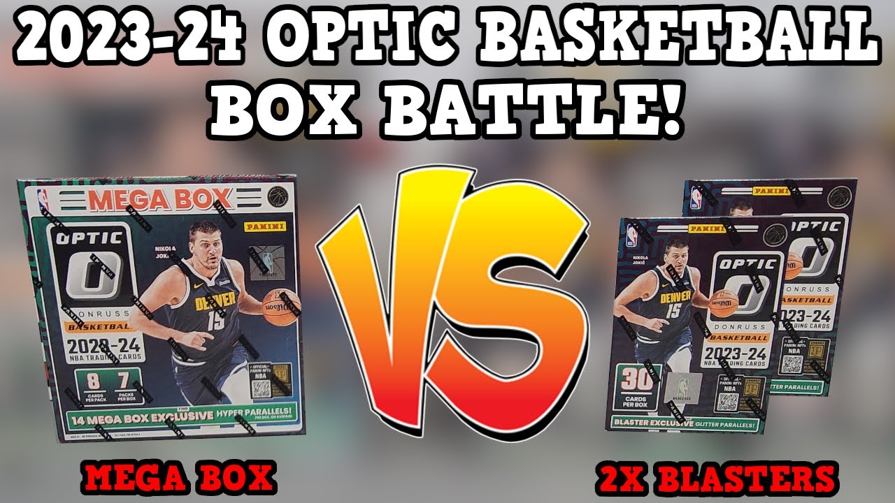 Optic Basketball Box BATTLE! 2023 24 Donruss Optic Basketball Mega Box VS 2X Blaster Boxes!