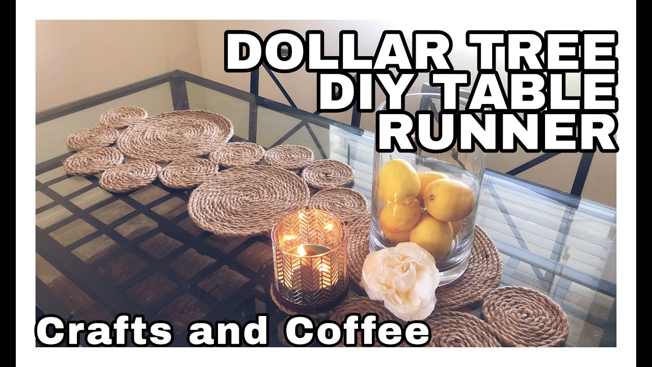 DIY Dollar Tree Table Runner No Sew | DIY Home Decor | Dollar Tree Home Decor