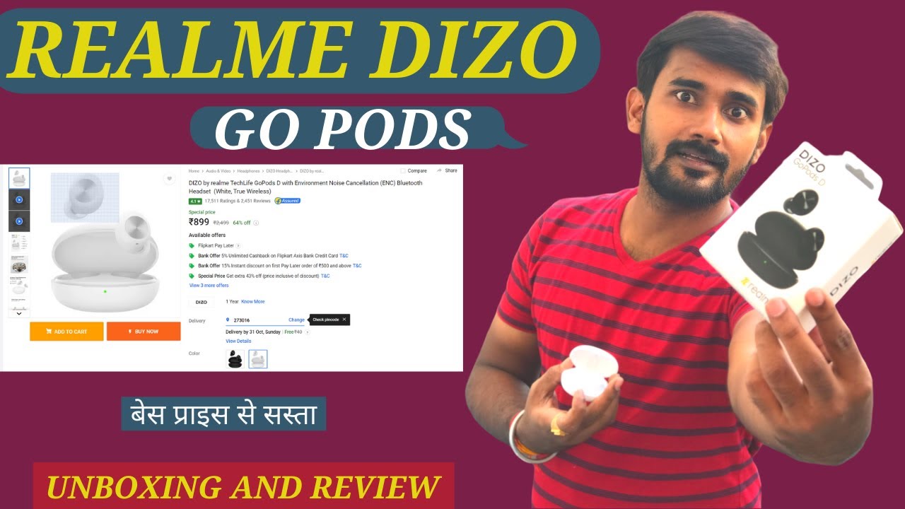 REALME DIZO GOPODS UNBOXING AND REVIEW | BEST GAMING WIRELESS EARBUDS 2021 | SHOULD YOU BUY GOPODS ?