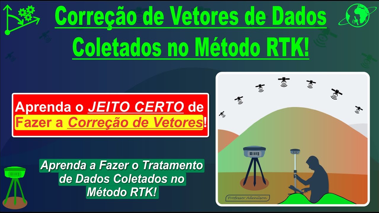 Aprenda a FAZER O TRATAMENTO DE DADOS coletados no Método RTK. AULA DEFINITIVA sobre o tema!