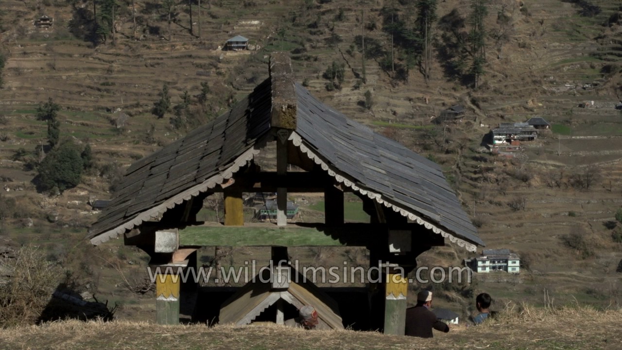 Lambhuri peak from Latoda Mandir in Kinnaur, Himachal Pradesh