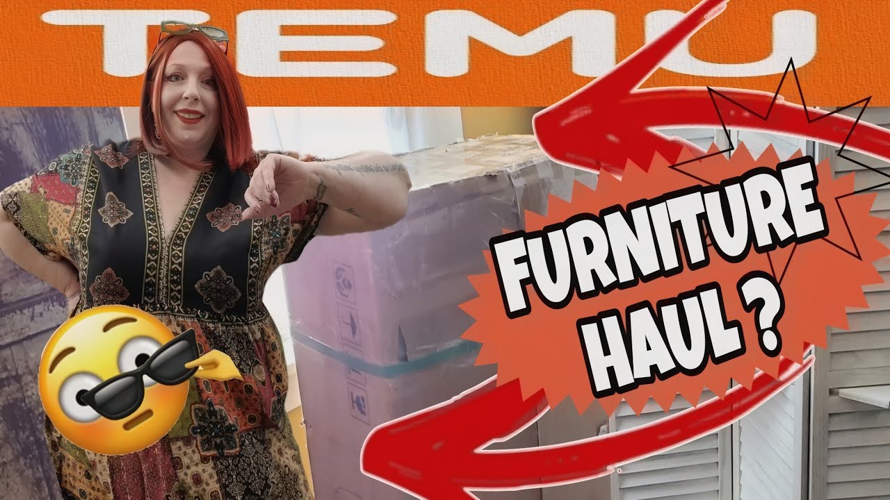 TEMU FURNITURE HAUL WILL SAVE YOU  MONEY FOR THE HOLIDAYS BEFORE YOU CELEBRATE W THE FAMILY DECORATE